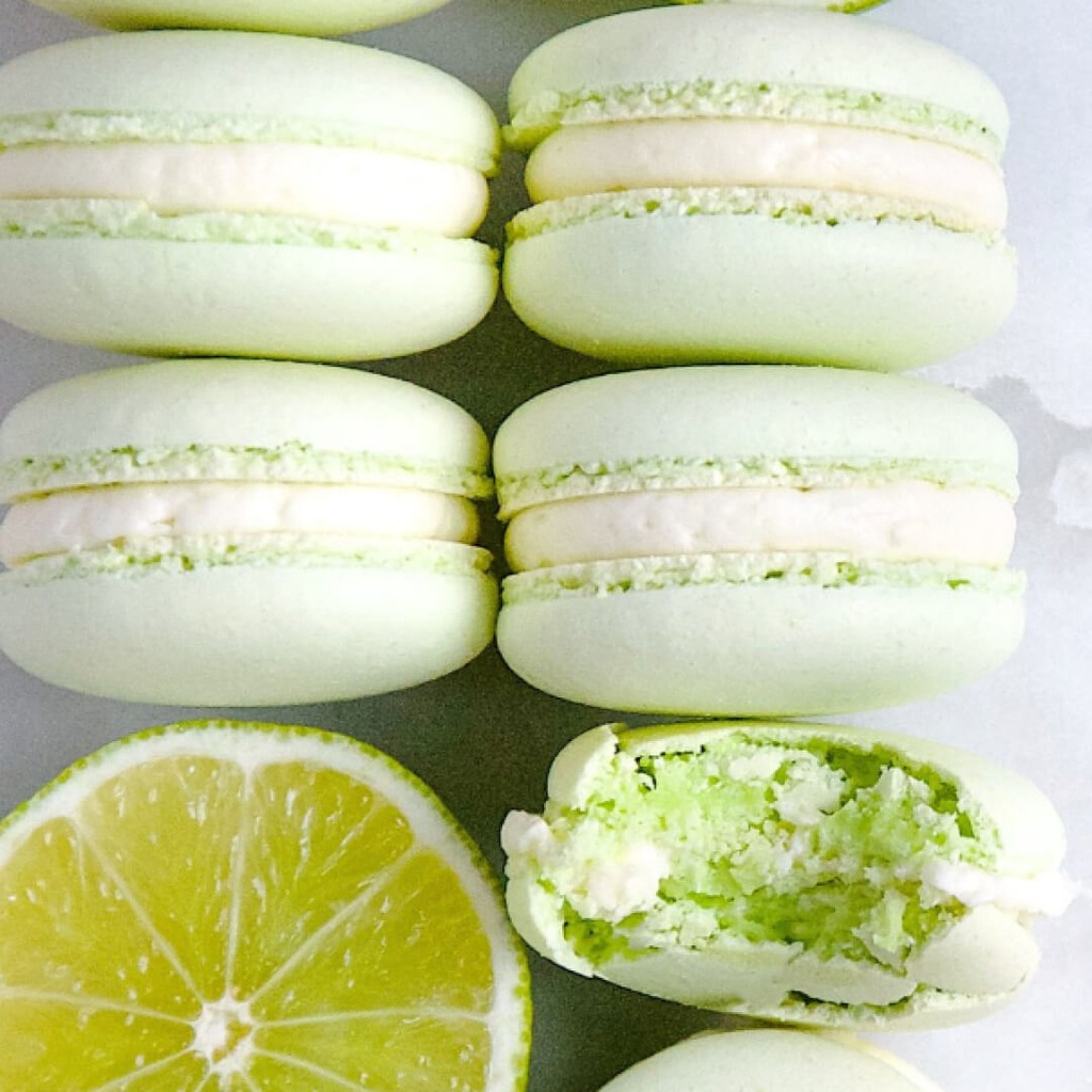 Macarons"Lime- Basilic"